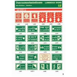 ป้ายความปลอดภัยชนิดเรืองแสง