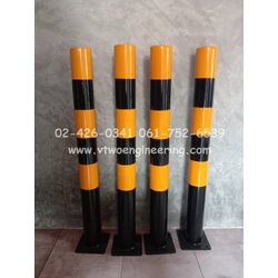 เสาเหล็กกันชน สีเหลือง-ดำ สูง 80 ซม. TB003