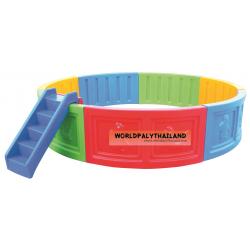 บ่อบอลทรงกลมผนังรูปสัตว์