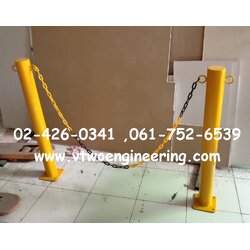 เสาเหล็ก 3 นิ้ว พร้อมห่วงคล้องโซ่ สูง 80 ซม. TB00041