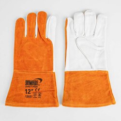 ถุงมือหนังเชื่อมอาร์กอน 12" รุ่น 12031 YAMADA