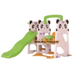 ชุดกระดานลื่น + ชิงช้า แพนด้า