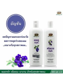 ชุดแชมพูอัญชัน+ครีมนวด อภัยภูเบศร