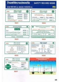 ป้ายสถิติและความปลอดภัย