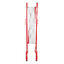 แผงกั้นเหล็กยืดได้ ขนาด 1.05 x 0.15 - 2.5 เมตร สีแดง - ขาว
