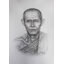 หลวงพ่อเกษม เขมโก สุสานไตรลักษณ์ ลำปาง ภาพวาดดินสอ ชาโคล กระดาษ 100 ปอนด์ ขนาด A3 งานวาดต้นฉบับ ไม่ใช่ภาพพิมพ์หรือโปสเตอร์ครับ