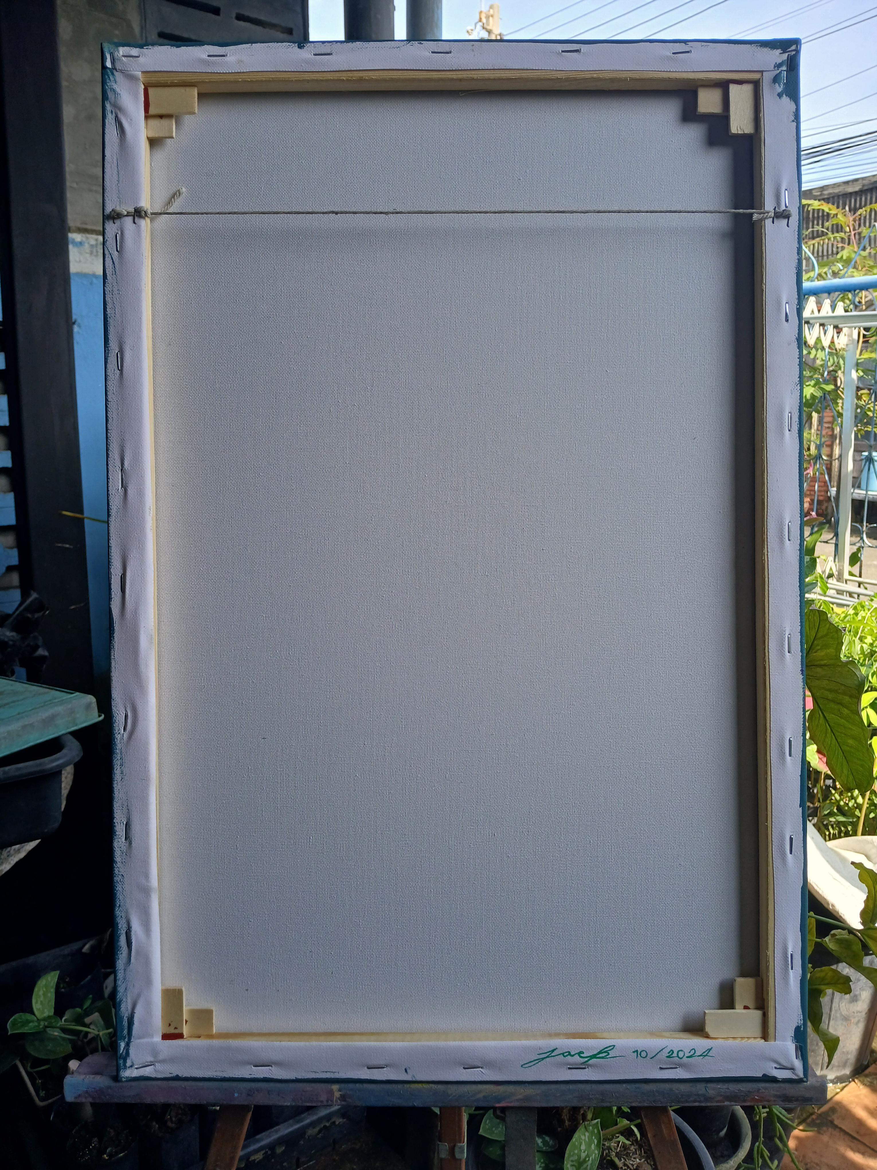 ภาพวาดในหลวง รัชกาลที่ 9 สีอะครีลิคบนเฟรมผ้าใบ ขนาด 40 cm. x 60 cm. Traditional art painting KING RAMA 9 acrylic on canvas