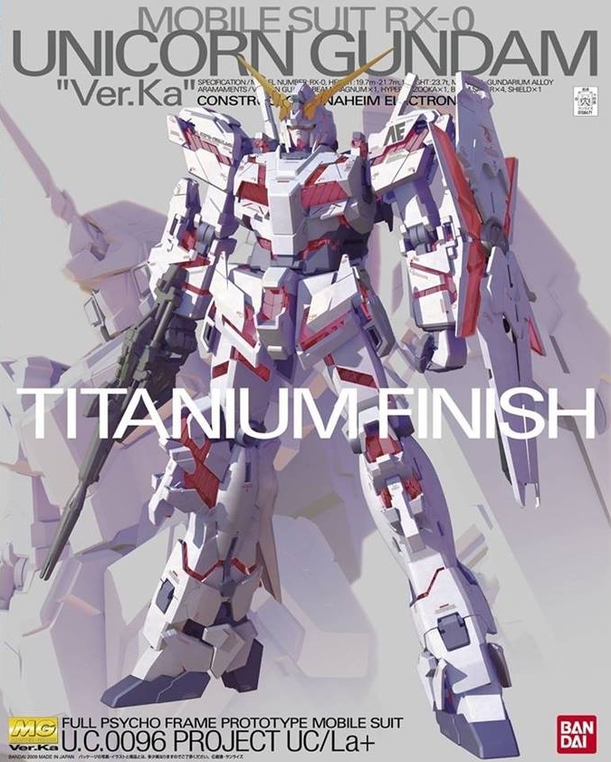MG 1/100 RX-0 Unicorn Gundam Ver.Ka Titanium Finish