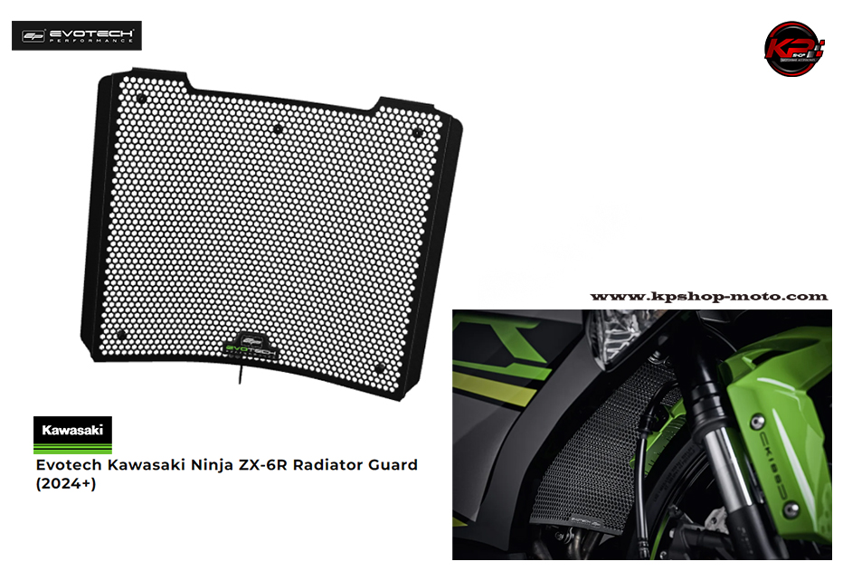 การ์ดหม้อน้ำ Evotech Kawasaki Ninja ZX-6R Radiator Guard