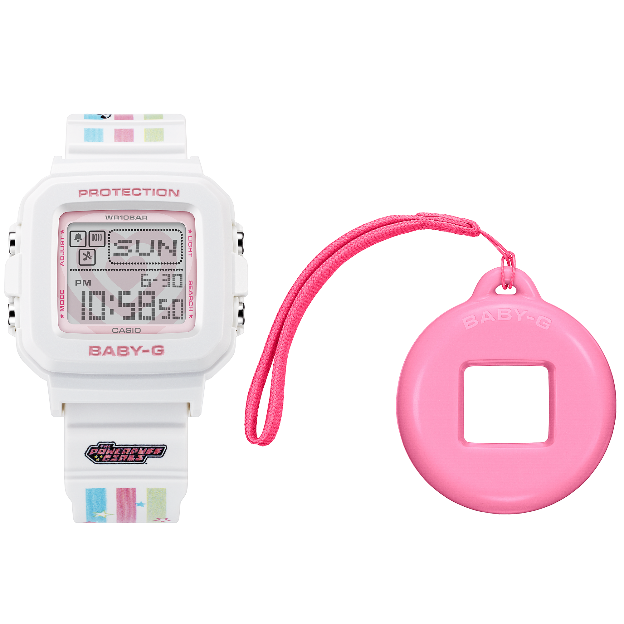 BGD-10KPP-7 | ดิจิตอลมาตรฐาน | ซีรีส์ BGD-10 | BABY-G＋PLUS THE POWERPUFF GIRLS collaboration model | นาฬิกา | CASIO