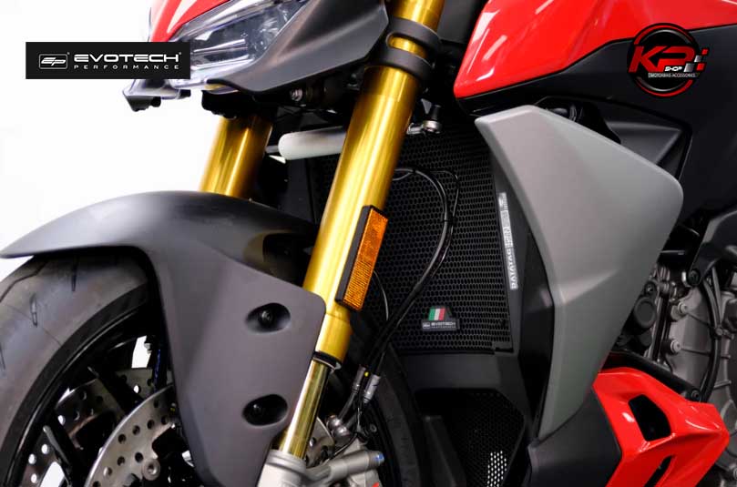 การ์ดหม้อน้ำ Evotech Radiator Guard - Ducati Streetfighter V2 (2025+)