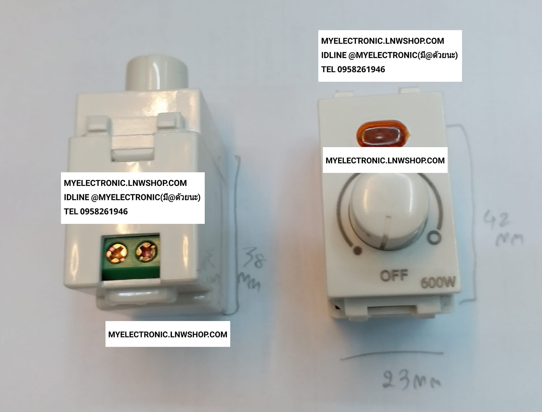 ขาย หรี่ไฟ600W รุ่น RKW-803 DIMMER WIDE SERIES หรี่ไฟ600W DIMMER600W RKW803 กล่องหรี่ไฟติดผนัง ราคา ตัวละ . . . . หน่วย บาท