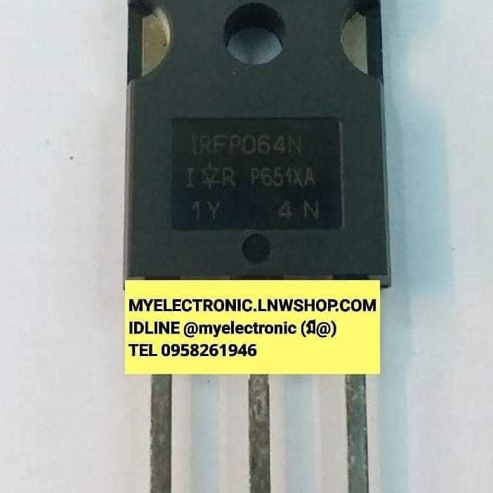 ชาย IRFP064N ตัวถัง TO-247 ยี่ห้อ IR มอสเฟต MOSFET IRFP064 N ราคา ตัวล่ะ . . . .หน่วย บาท