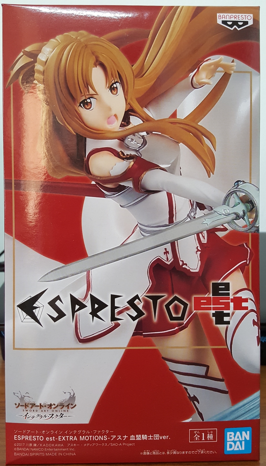 SWORD ART ONLINE INTEGRAL FACTOR ESPRESTO EST-EXTRA MOTIONS-ASUNA