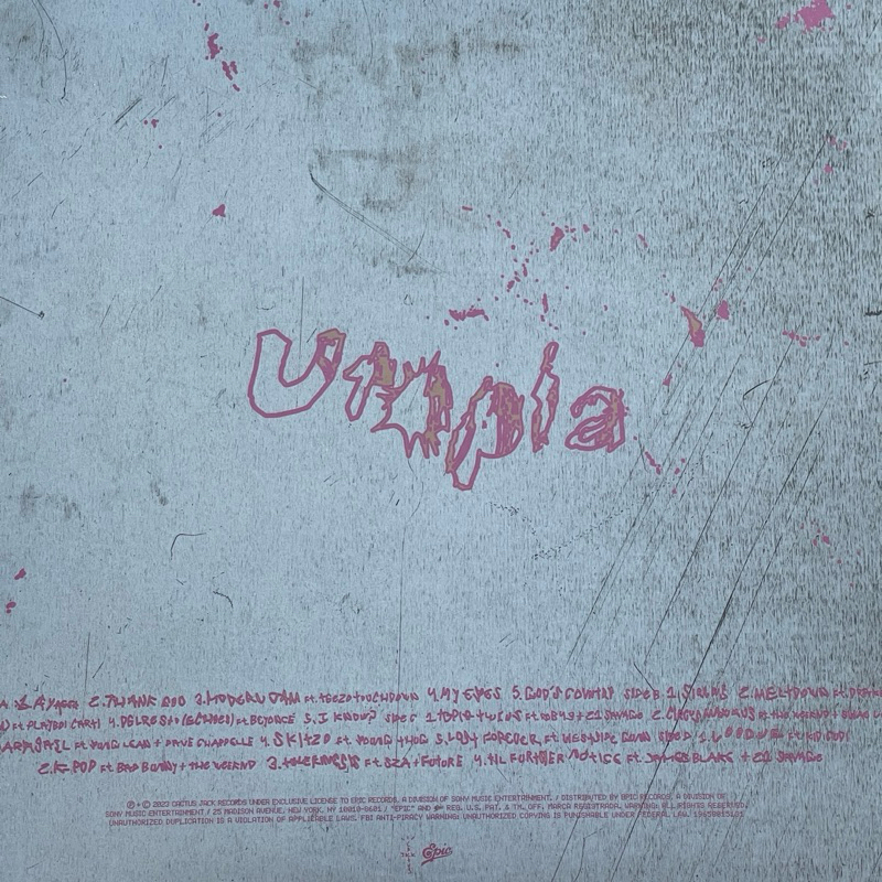 แผ่นเสียง Travis Scott - Utopia , 2 x Vinyl, LP, Album, Reissue, Clear [Crystal Clear] ,มือหนึ่ง ซีล