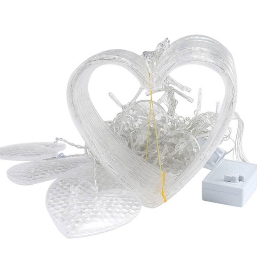 ไฟประดับตกเเต่งปีใหม่ ไฟม่าน led รูปหัวใจ [กดเลือกเเสง] เเสงขาว white / warmwhite / rgb ปรับได้ 8 โหมด เลือกไฟนิ่งหรือไฟกระพริบได้ ใช้สำหรับเป็นไฟเเฟนซีประดับอาคาร สถานที่ ตกเเต่งสวน งานปีใหม่ งานลอยกระทง ไฟประดับห้อง ไฟตกเเต่ง led ไฟปีใหม่ ไฟคริสมาส