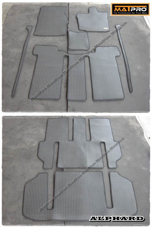 พรมปูพื้นเข้ารูป 100% ลายกระดุม สำหรับรถ รุ่น TOYOTA ALL NEW ALPHARD VELLFIRE