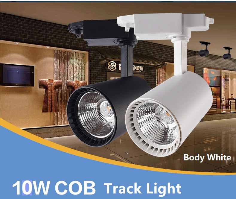 โคมไฟแทรกไลท์ LED Tracklight Chip COB 10W Body white