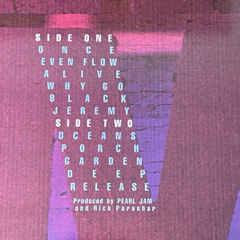 แผ่นเสียง Pearl Jam- Ten ,Vinyl, LP, Album, Reissue, Stereo ,EU มือหนึ่ง ซีล