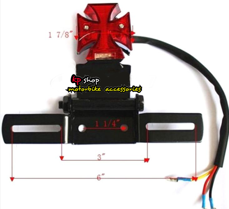ไฟท้าย พร้อมป้ายทะเบียนช้อปเปอร์