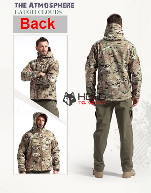 เสื้อแจ็คเก็ต Tactical กันน้ำ : ลายพราง Multi (CP) รหัส JT006