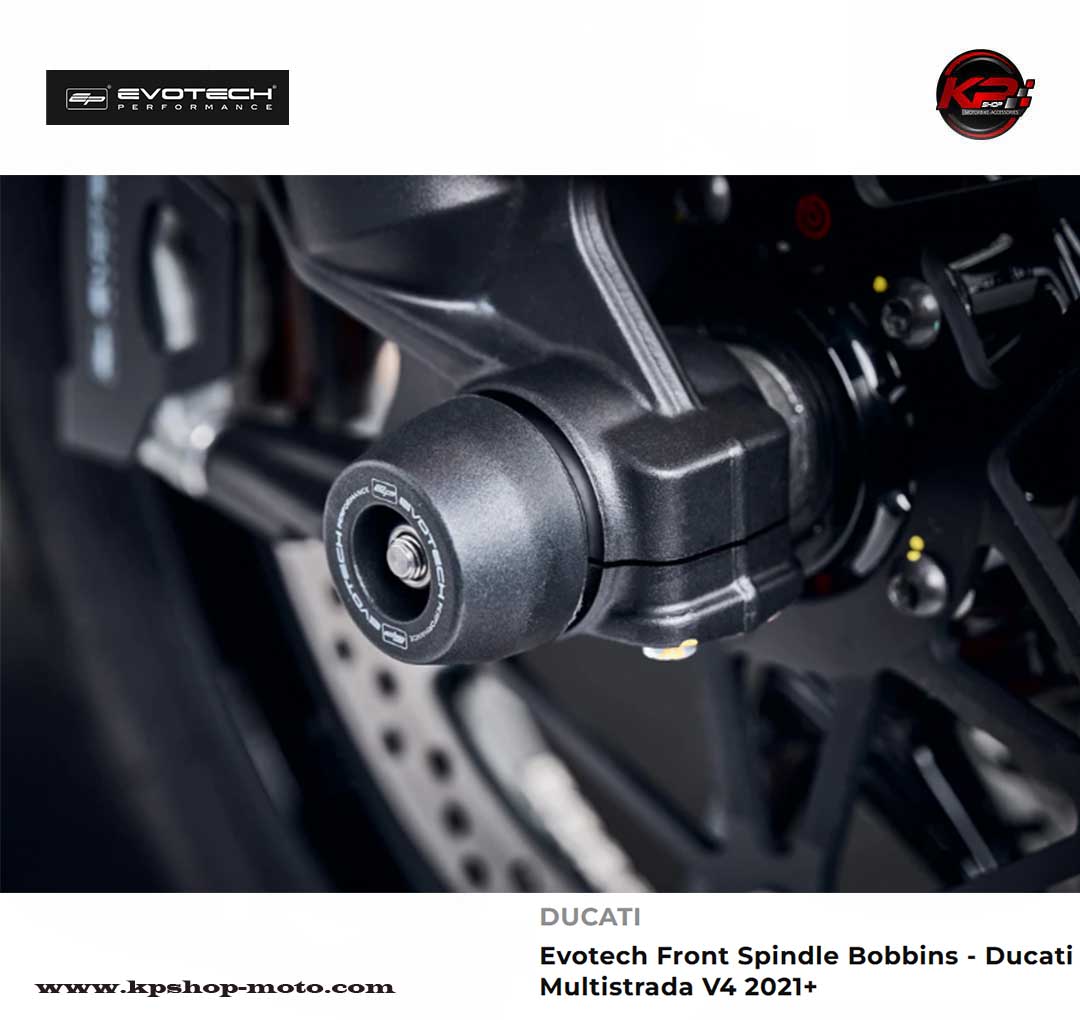 กันล้มหน้า Evotech Front Spindle Bobbins - Ducati Multistrada V4 / V4S (2021+)