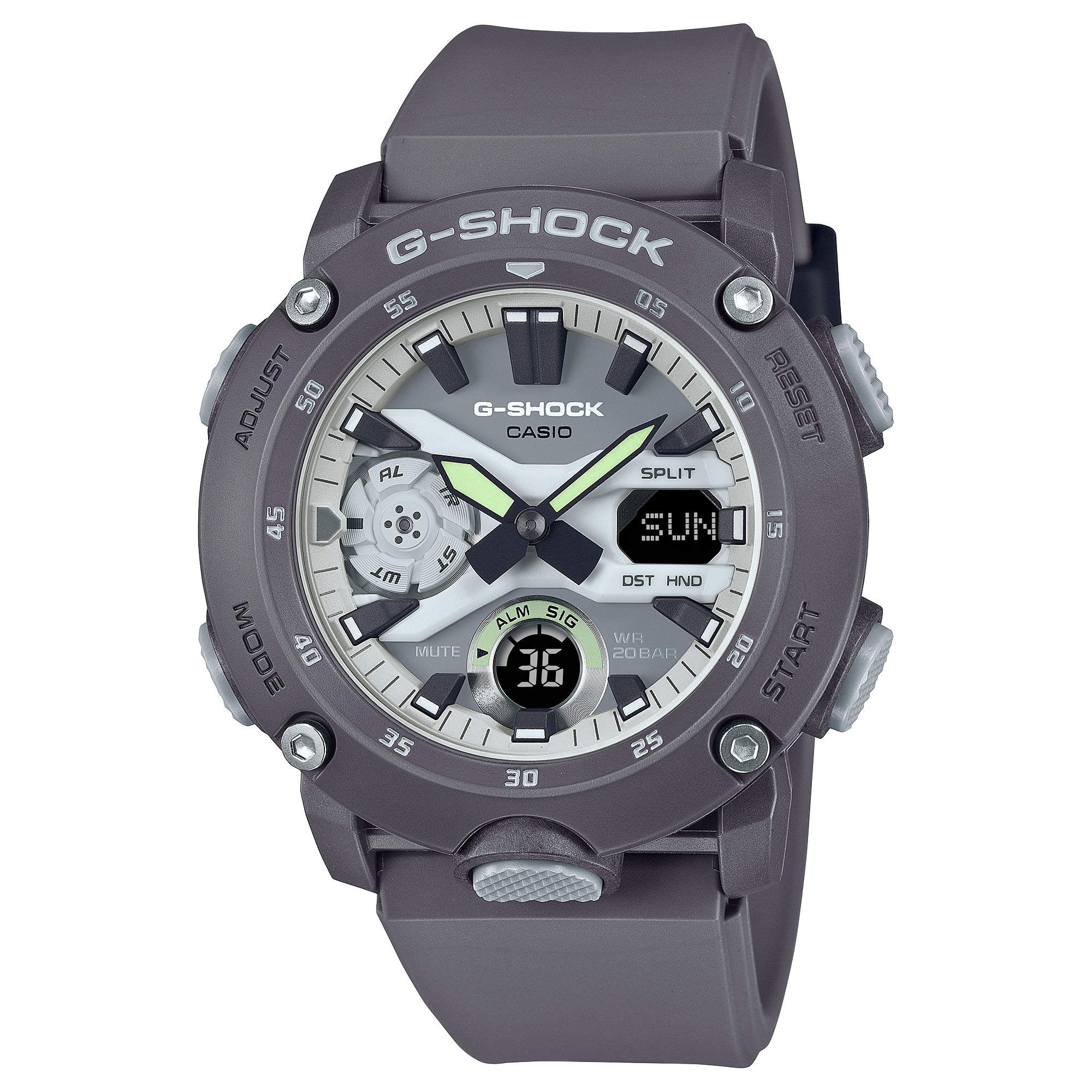 GA-2000HD-8A | อะนาล็อก-ดิจิตอลมาตรฐาน | ซีรีส์ GA-2000 | G-SHOCK | นาฬิกา | CASIO