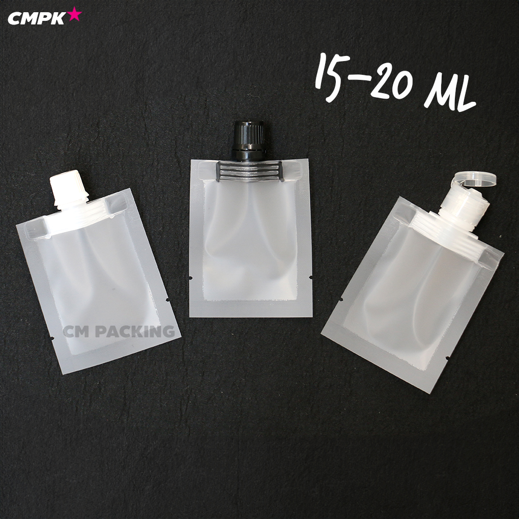 ซองแบ่งครีม/โลชั่น (50ใบ) แบ่งของเหลวแบบพกพา แบบซองขนาด 15-20 mL รีฟิวได้