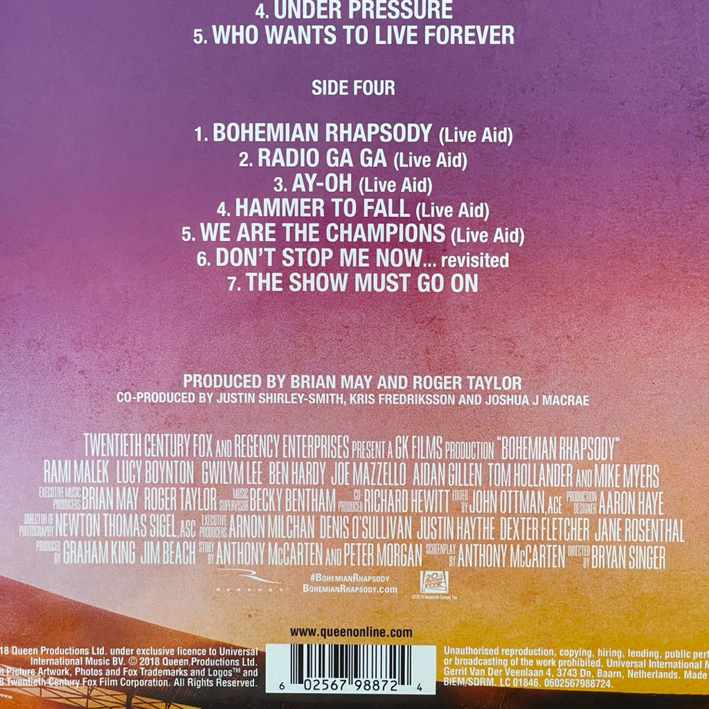 แผ่นเสียง Queen – Bohemian Rhapsody (The Original Soundtrack) 2 × Vinyl,Album, Compilation,eu มือหนึ่ง ซีล