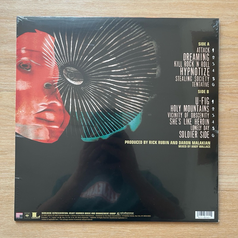 แผ่นเสียง System Of A Down - Hypnotize , Vinyl, LP, Album, Reissue ,US มือหนึ่ง ซีล