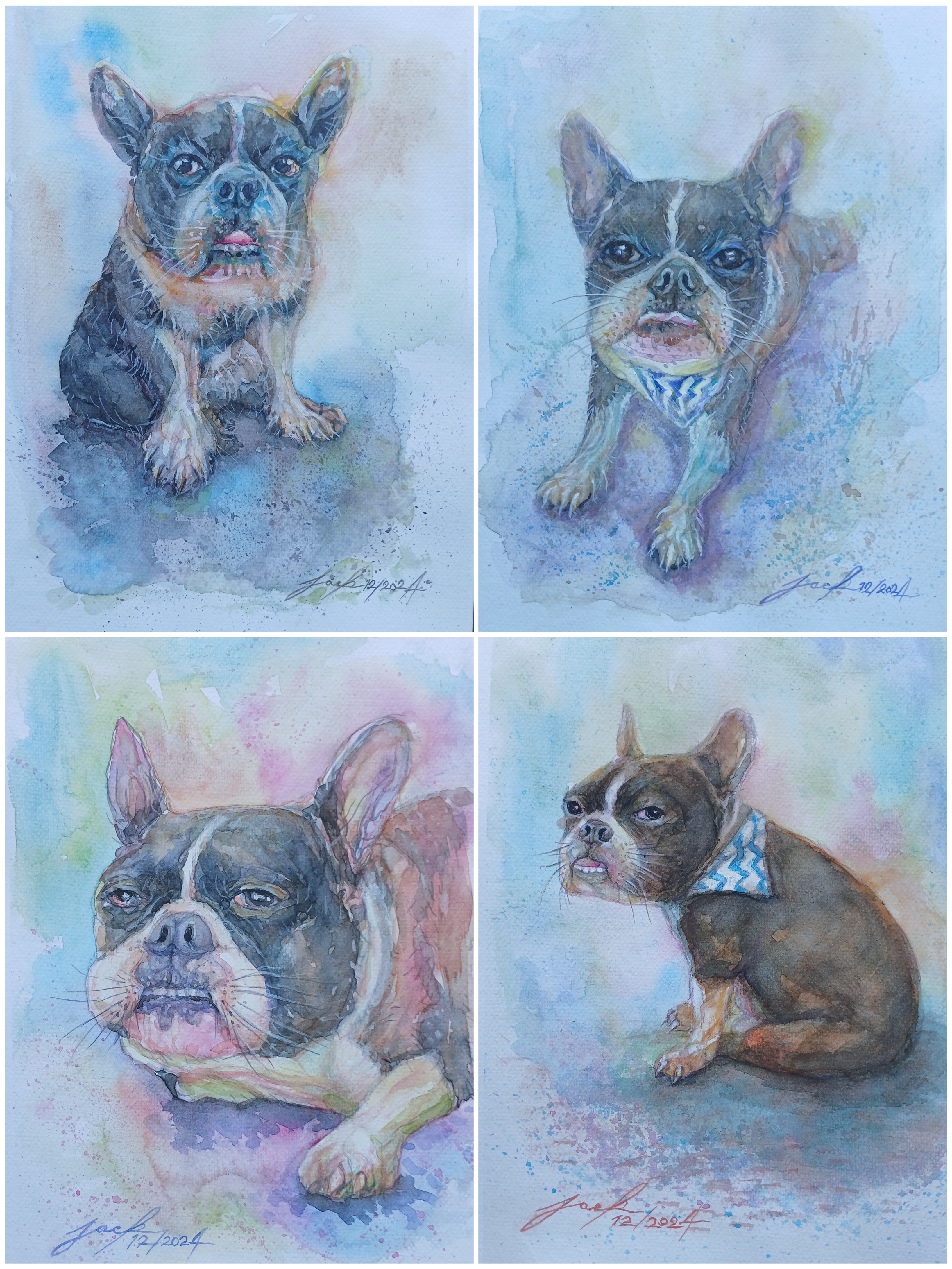 ภาพวาดสีน้ำ บนกระดาษ Canson 320 แกรม ขนาด [A4] 21 cm. x 29.7 cm.งานวาด ไม่ใช่ภาพพิมพ์หรือโปสเตอร์ครับ