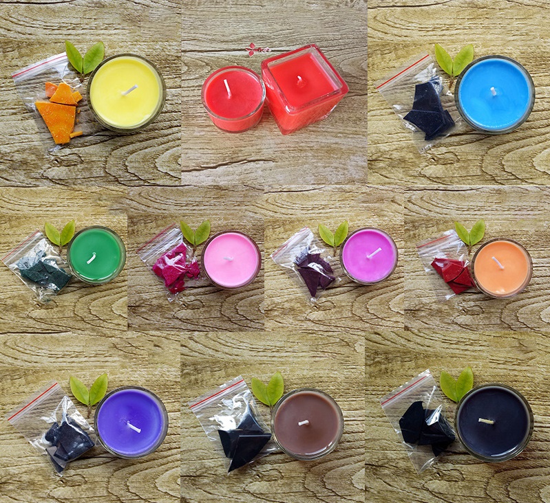 สีเทียนละลายในน้ำมัน 1แพ็คมี10สี ขนาด5กรัม