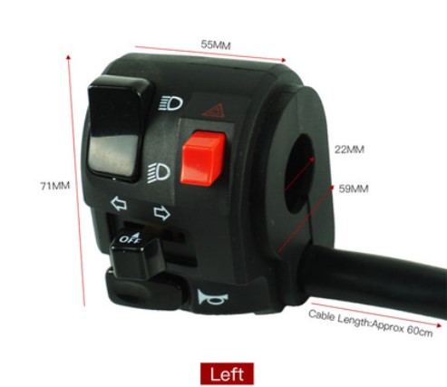 สวิทซ์มอเตอร์ไซค์ ประกับซ้าย