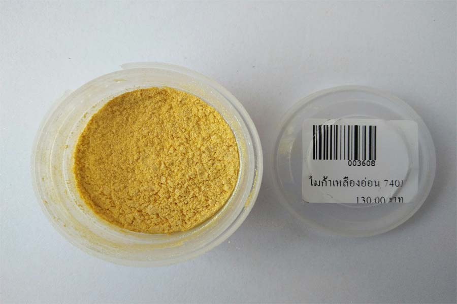 ผงสีไมก้า เหลืองอ่อน 7401 ขนาด 30 กรัม