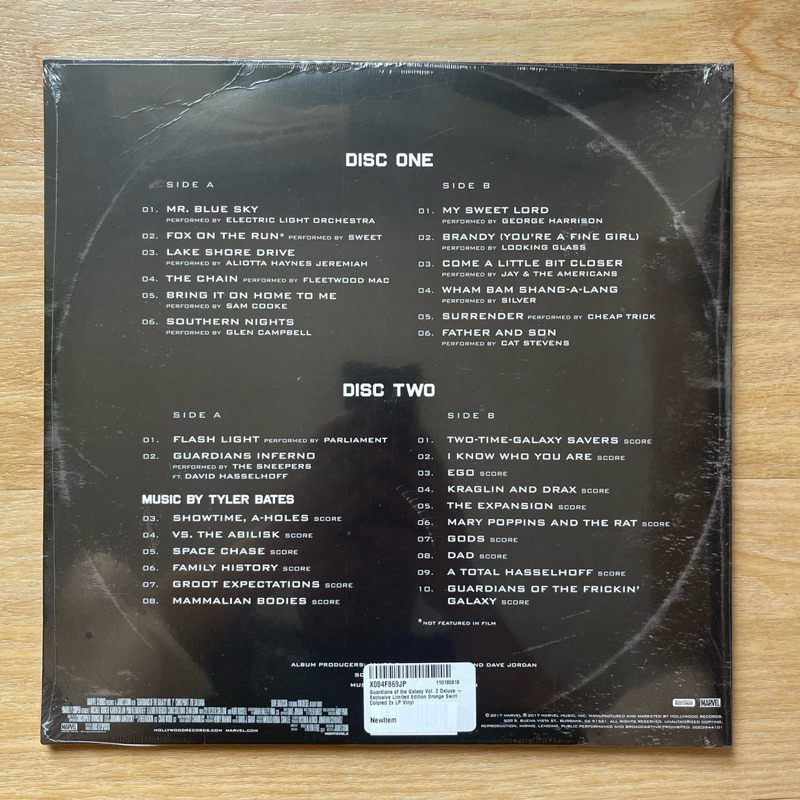 แผ่นเสียง Guardians of the Galaxy vol.2 ** Limited Edition, Orange Swirl, 2 × Vinyl, Canada มือหนึ่ง ซีล