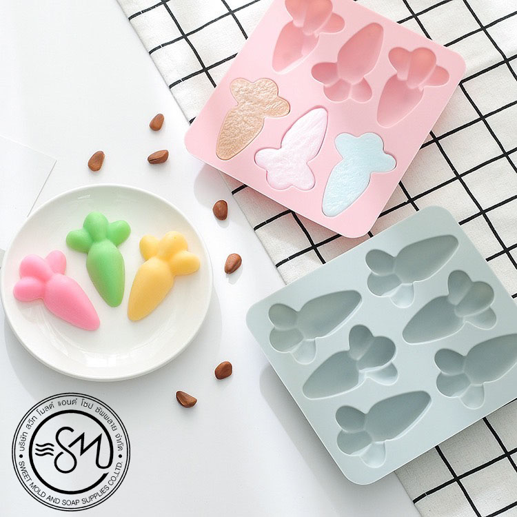 แม่พิมพ์แครอท 6ช่อง ขนาด30กรัม