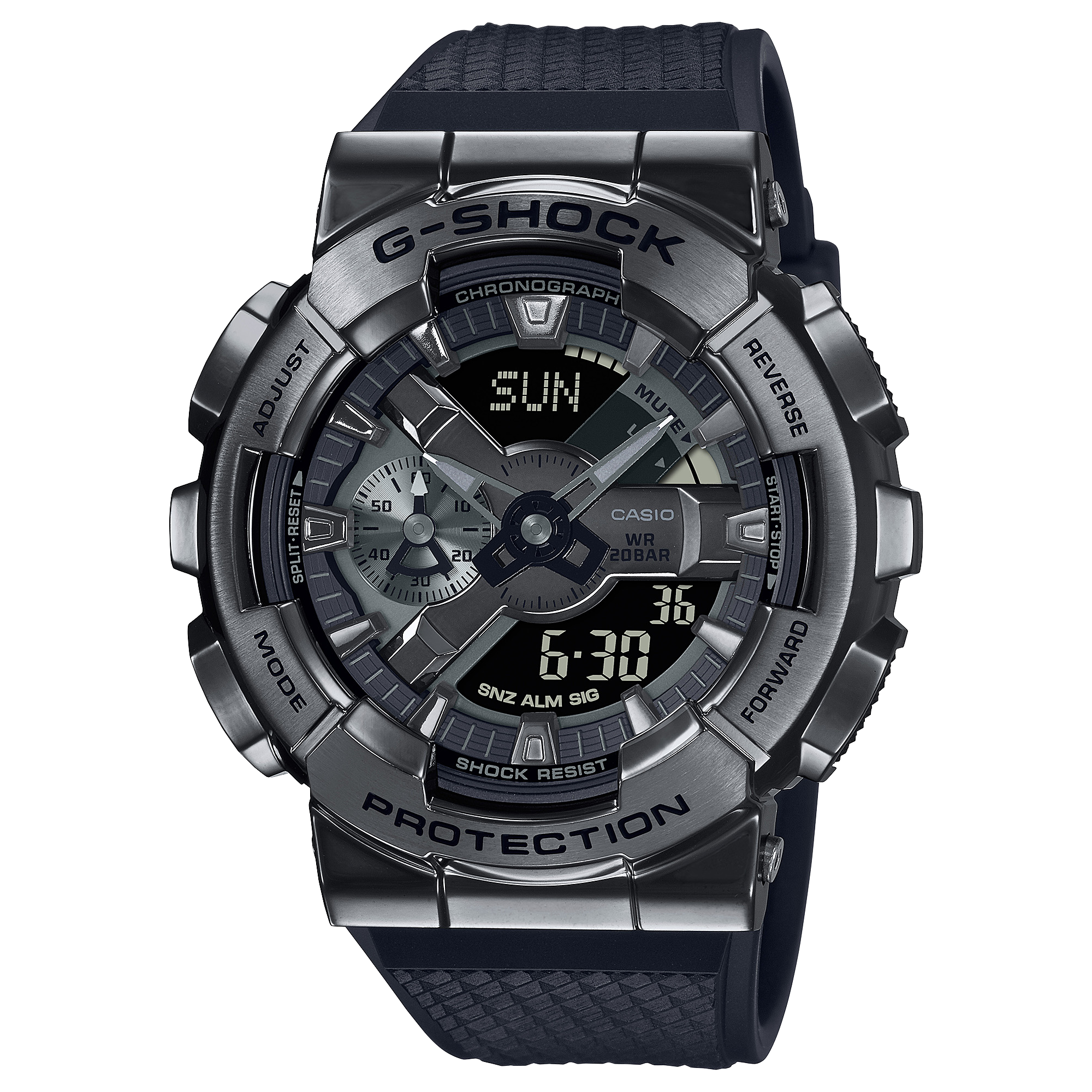 GM-110BB-1A | อะนาล็อก-ดิจิตอลมาตรฐาน | ซีรีส์ 110 | G-SHOCK | นาฬิกา | CASIO