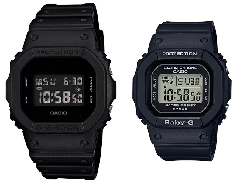 นาฬิกาคู่รัก DW-5600BB-1 & BGD-560-1