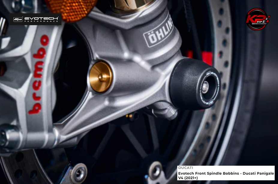 กันล้มหน้า Evotech Front Spindle Bobbins - Ducati Panigale V4 (2021+)