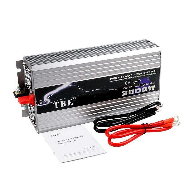 TBE3000w 12v inverter pure sine wave power inverter 12V 3000W เครื่องแปลงไฟ อินเวอร์เตอร์