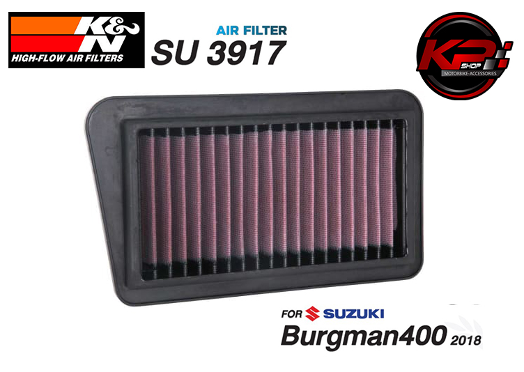 กรองอากาศ K&N SUZUKI Burgman400 (2018) (SU 3917)