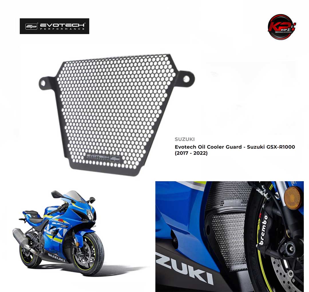 การ์ดออยคลูเลอร์ Evotech Oil Cooler Guard - Suzuki GSX-R1000 (2017 - 2022)