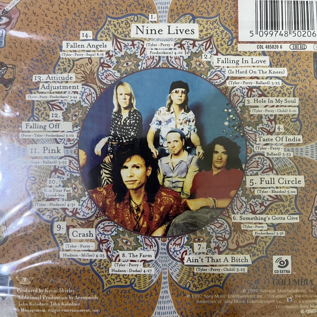 CD ซีดีเพลง Aerosmith – Nine Lives ,CD, Enhanced, Albumแผ่นแท้ ใหม่ ซีล