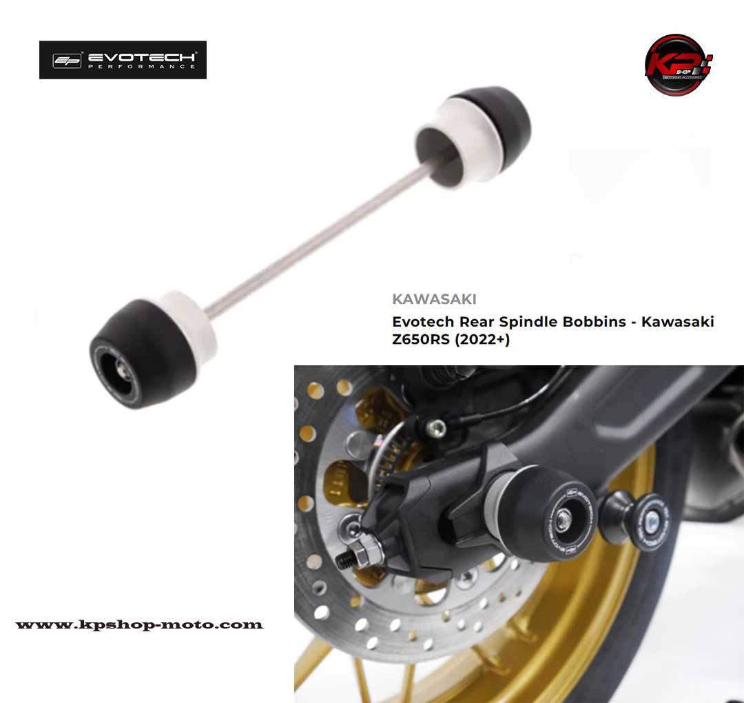กันล้มหลัง Evotech Rear Spindle Bobbins - Kawasaki Z650RS (2022+)
