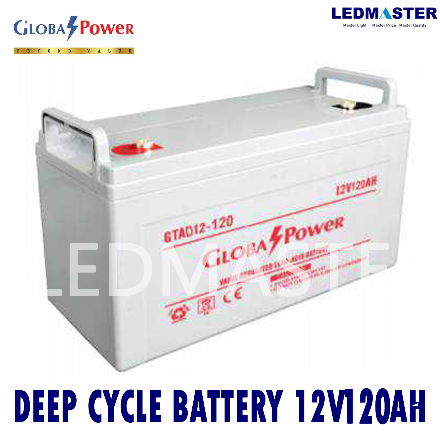 แบตเตอรี่แห้ง 12V รุ่น GTAD (12-120 AH) Battery Deep cycle เกรด A เพื่อโซล่าเซลล์