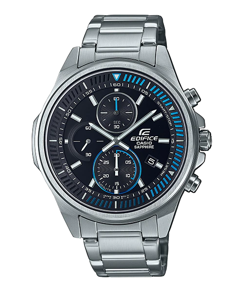 EFR-S572D-1AV | รูปทรงเพรียวบางประดับคริสตัลแซฟไฟร์ | EDIFICE | นาฬิกา | CASIO