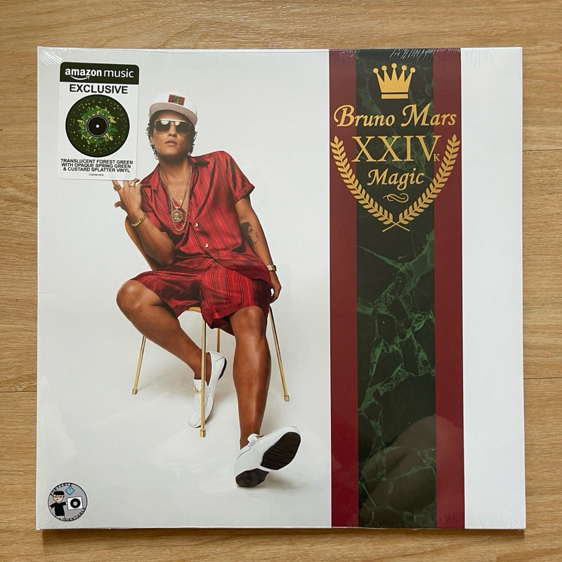 แผ่นเสียง Bruno Mars – 24K Magic **Amazon Exclusive Edition, Colour Vinyl, LP, Album,Canada มือหนึ่ง ซีล