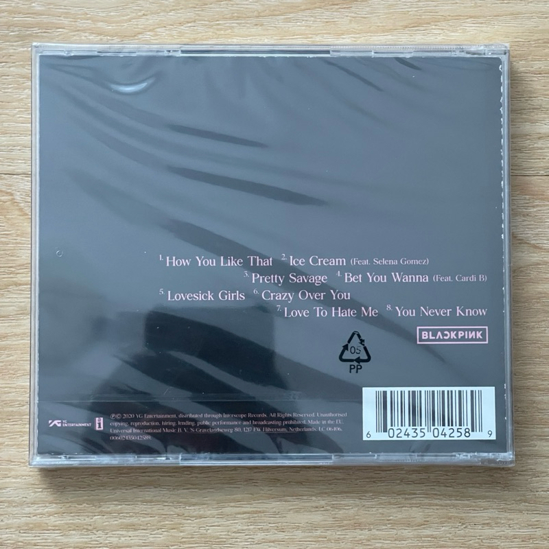 CD ซีดีเพลง BLACKPINK – The Album,CD, Album ,แผ่นแท้,มือหนึ่ง,ซีล