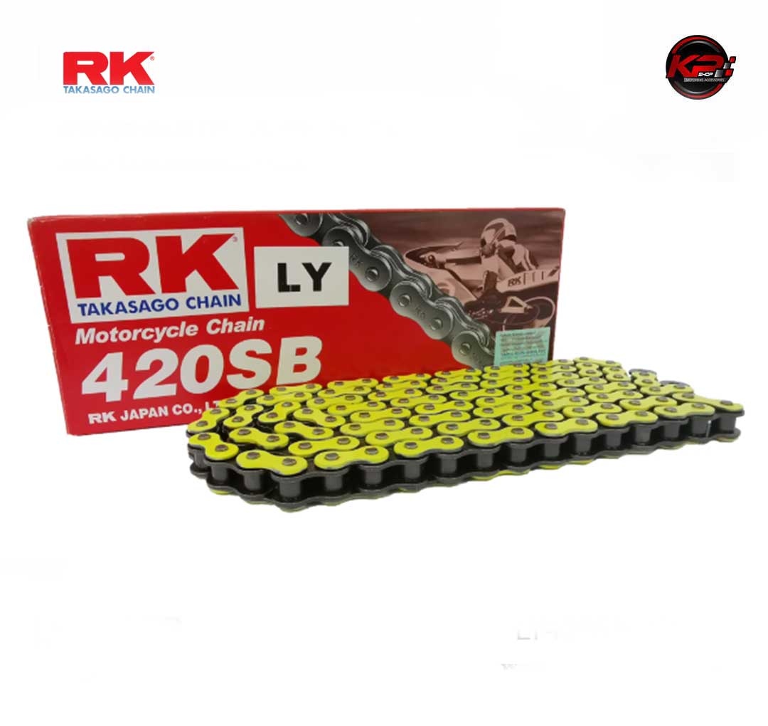 โซ่ Rk สีเหลือง LY420SB-120L (Yellow Color Chain)