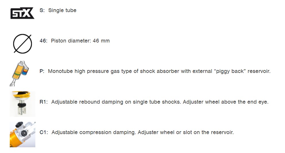 โช๊คอัพ OHLINS KA 020 FOR KAWASAKI Z800